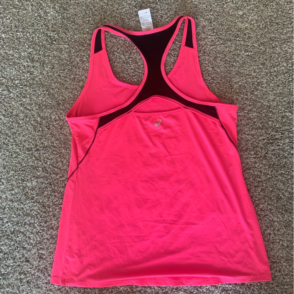 ASICS Hot Pink Racerback Tank - Picture 2 of 3